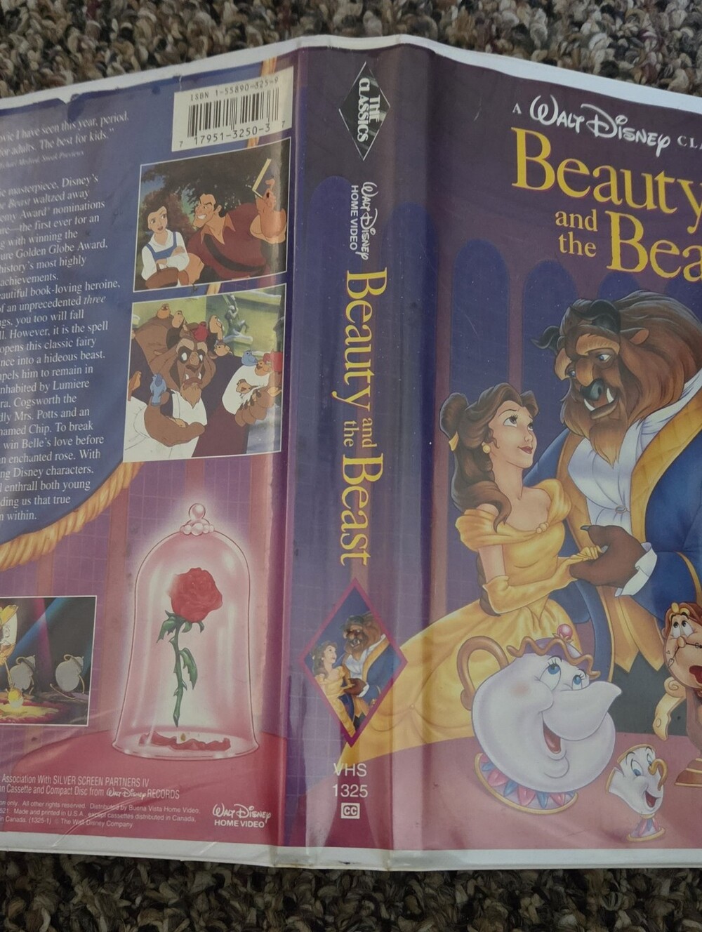 Beauty And The Beast VHS Tape 1992 Vintage